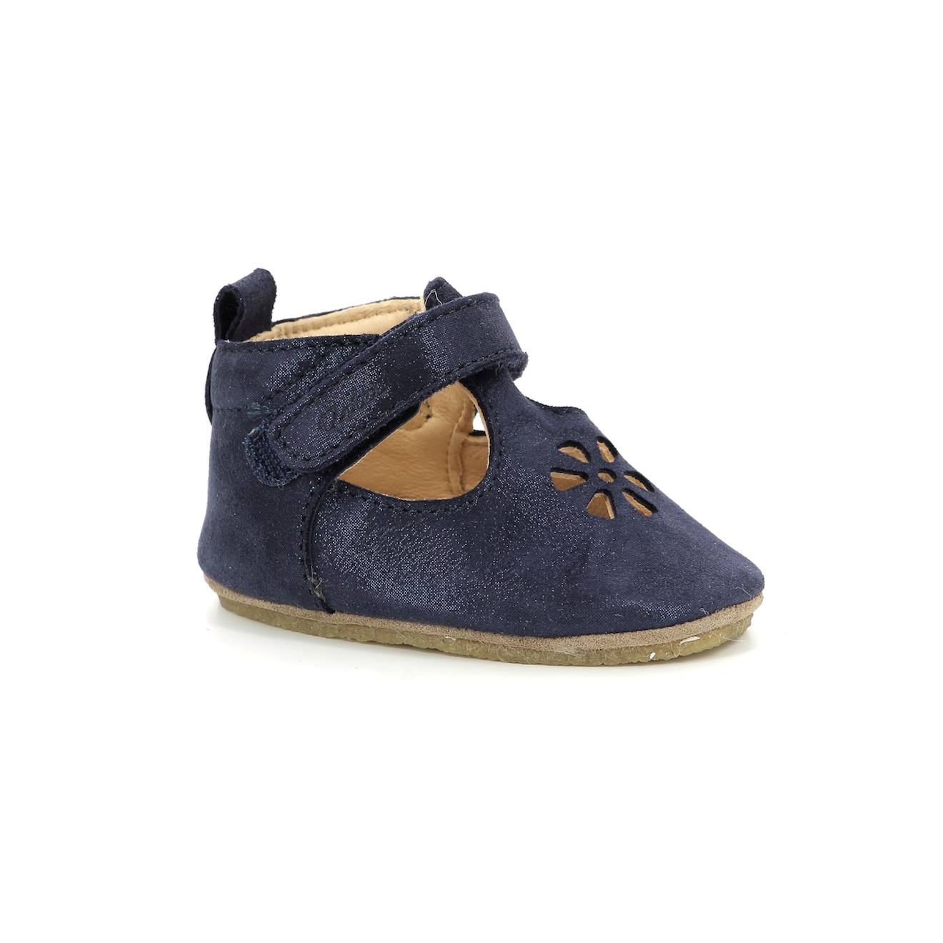 Chaussons Bébé Lumbo Marine Glitter