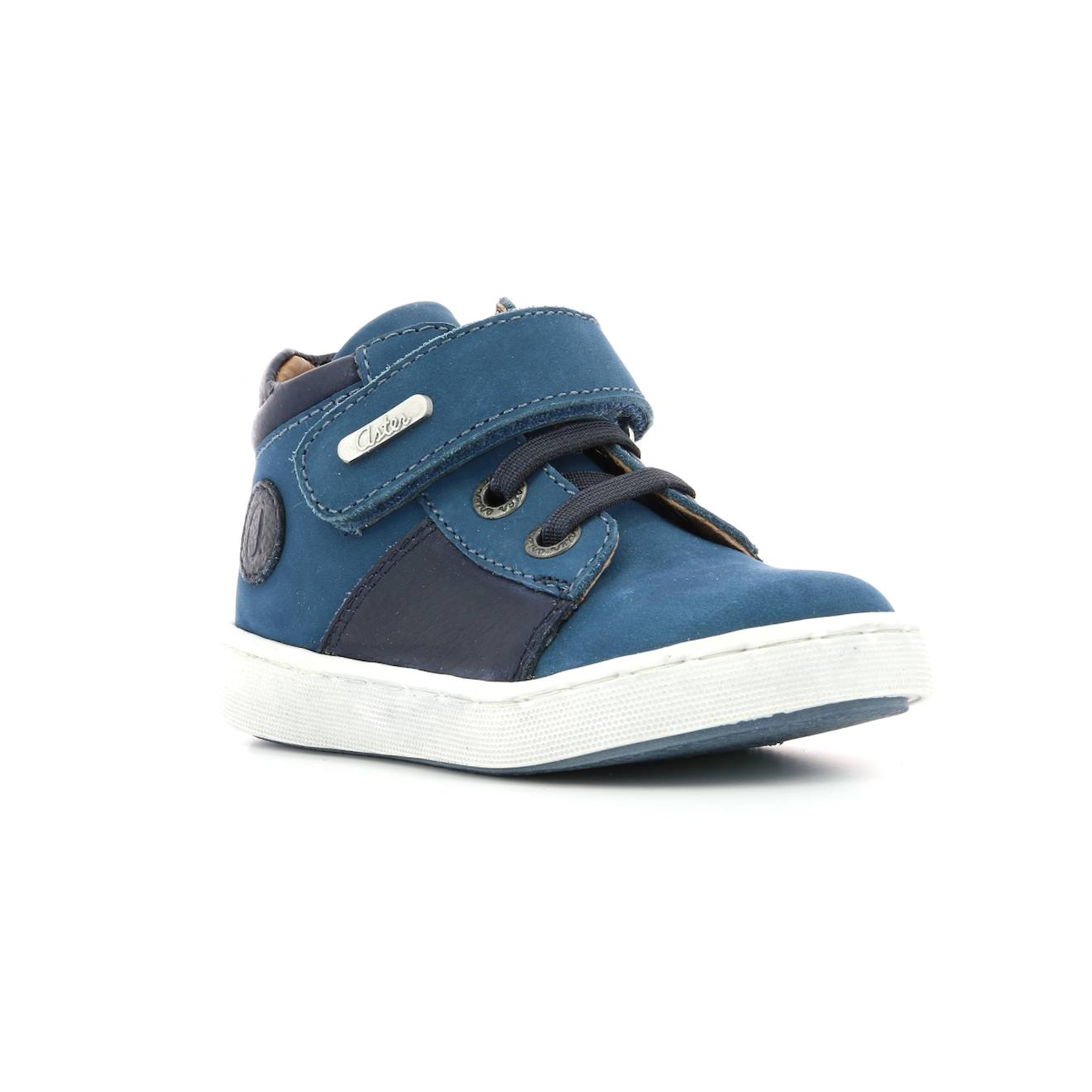 Sneakers Hautes Bébé Soubi Turquoise Marine