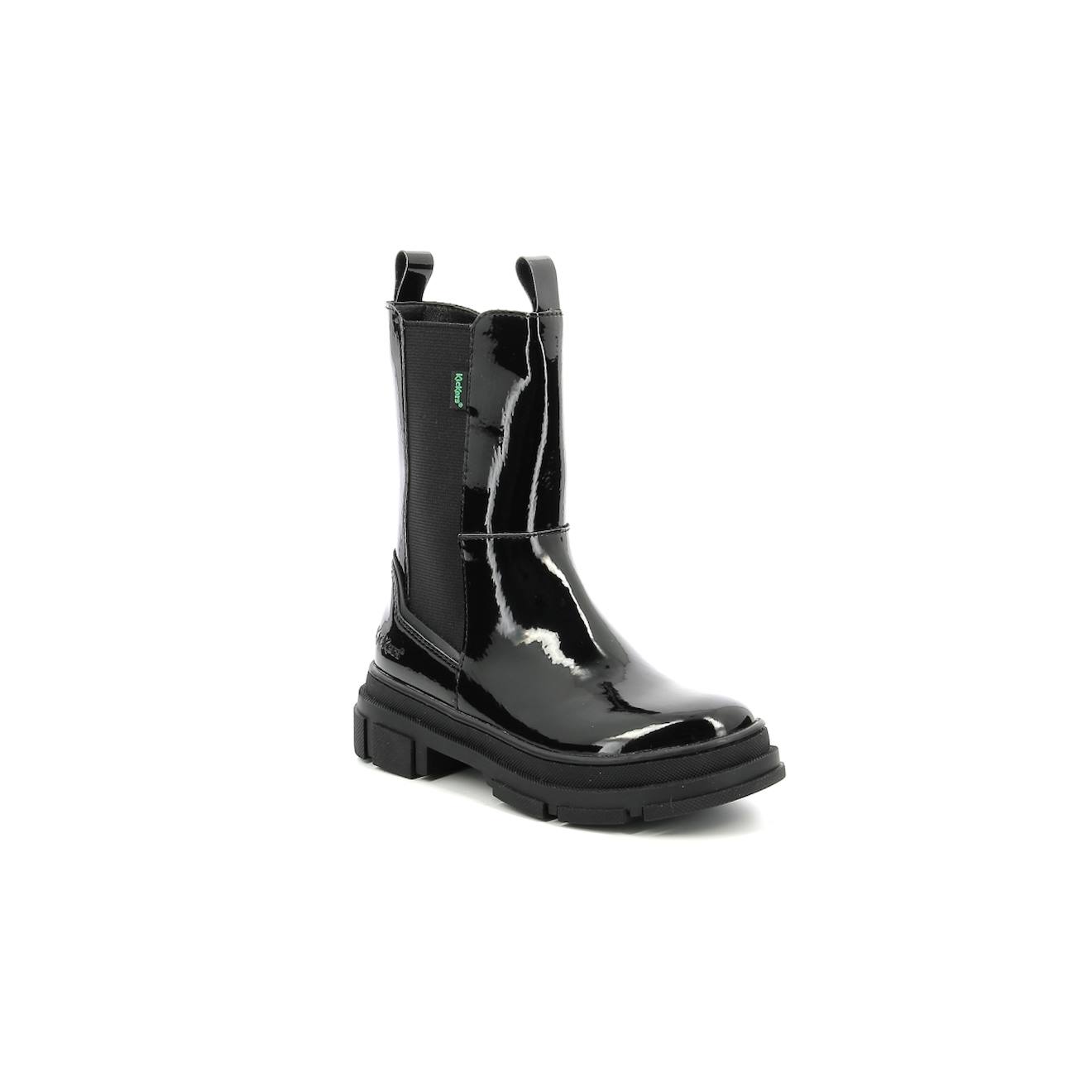 Kickers - Boots Enfant Kick Goz Noir Vernis