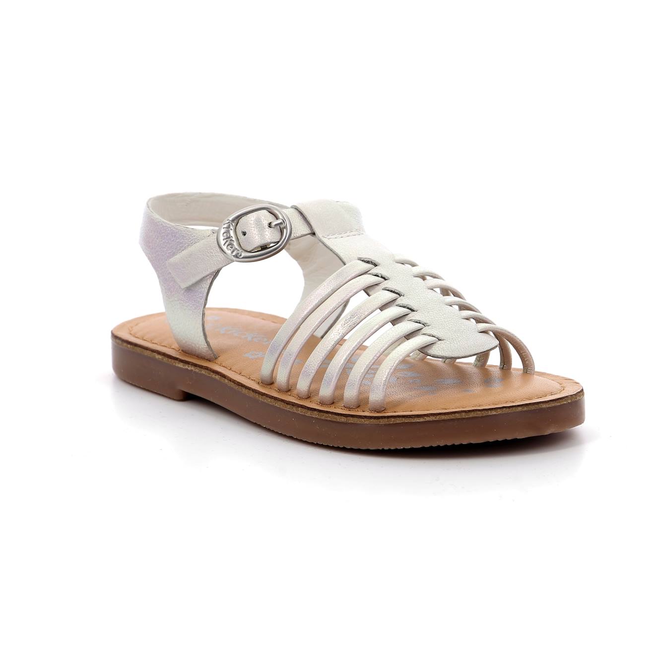 Kickers - Sandales Enfant Premslim Blanc Irise