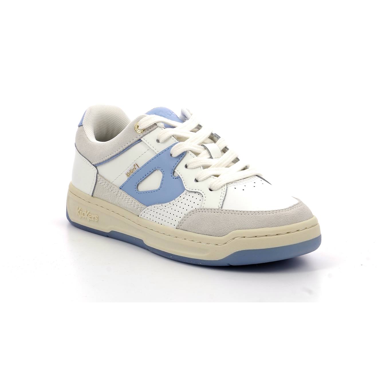 Sneakers Basses Enfant Kikouak Jr Blanc Bleu