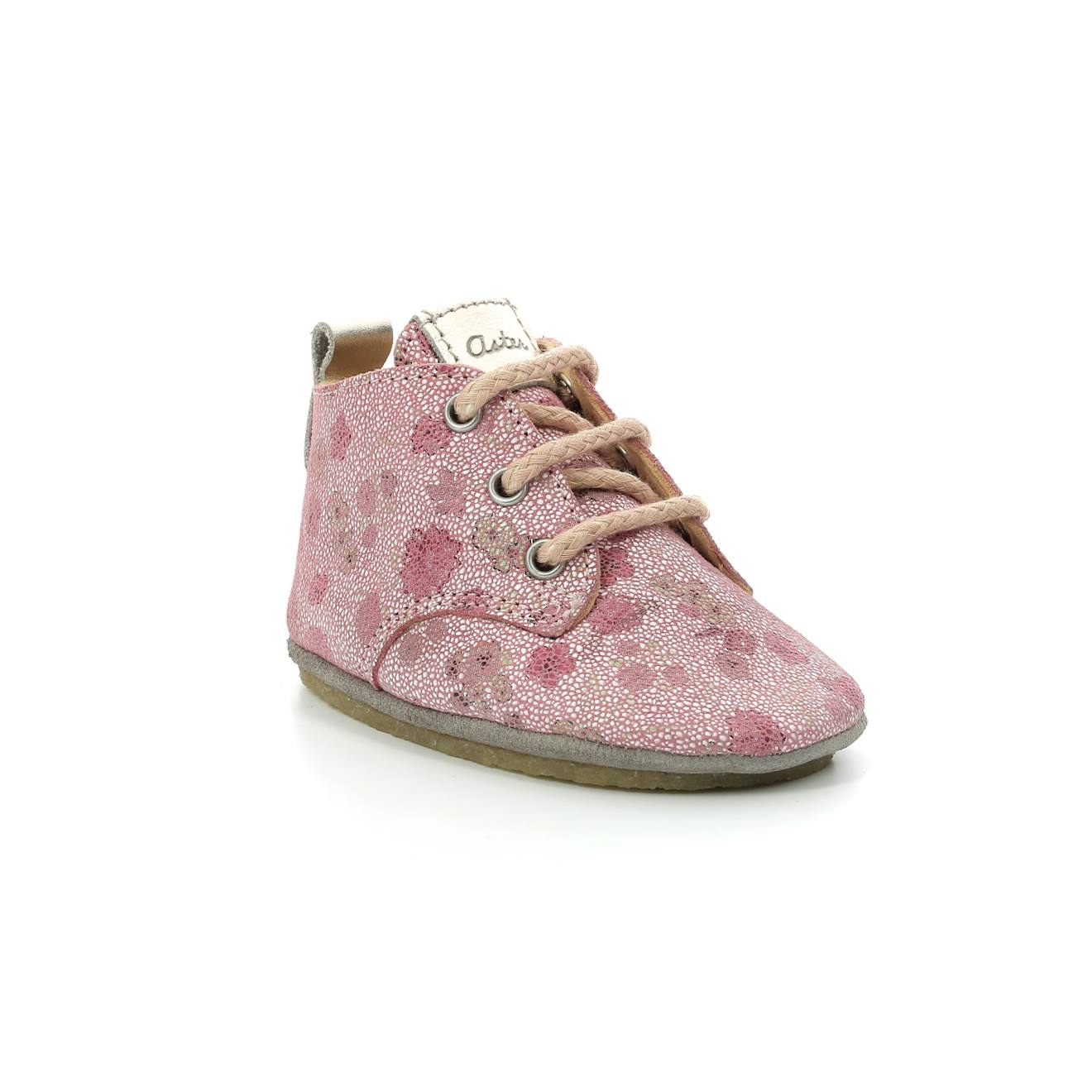 Chaussons Bébé Layas Rose Fleurs