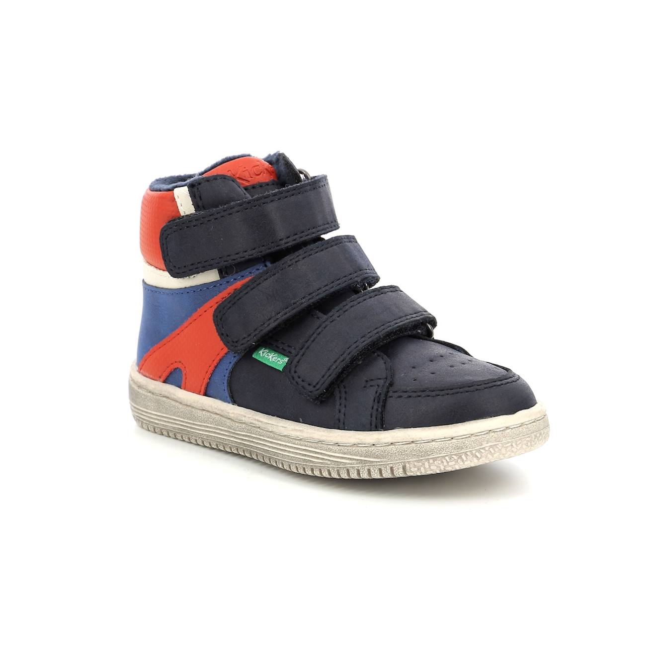 Sneakers Hautes Enfant Lohan Bleu Rouge