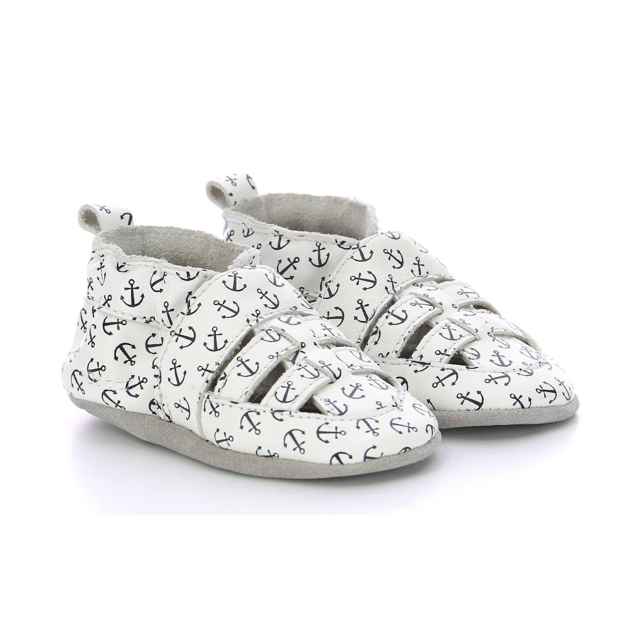 Salomés Bébé Sandiz Blanc Ancre