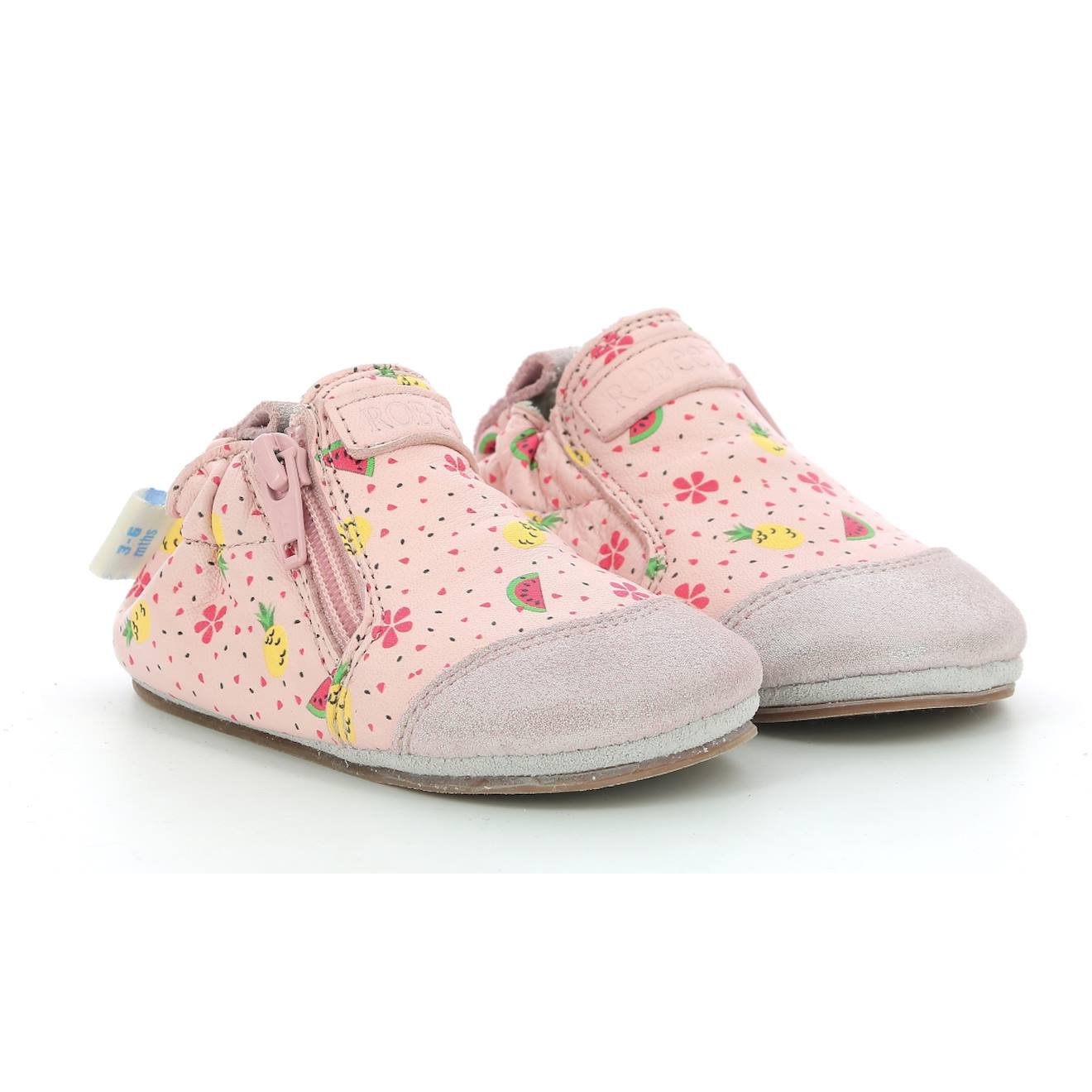 Chaussons Bébé Fruity Day Rose Clair Fruits