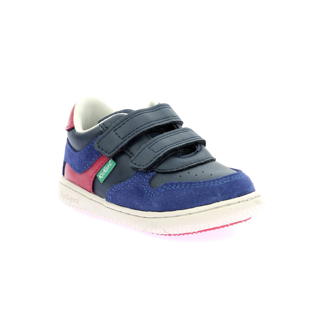 Sneakers Basses Bébé Kickmotion Bleu Marine Rouge