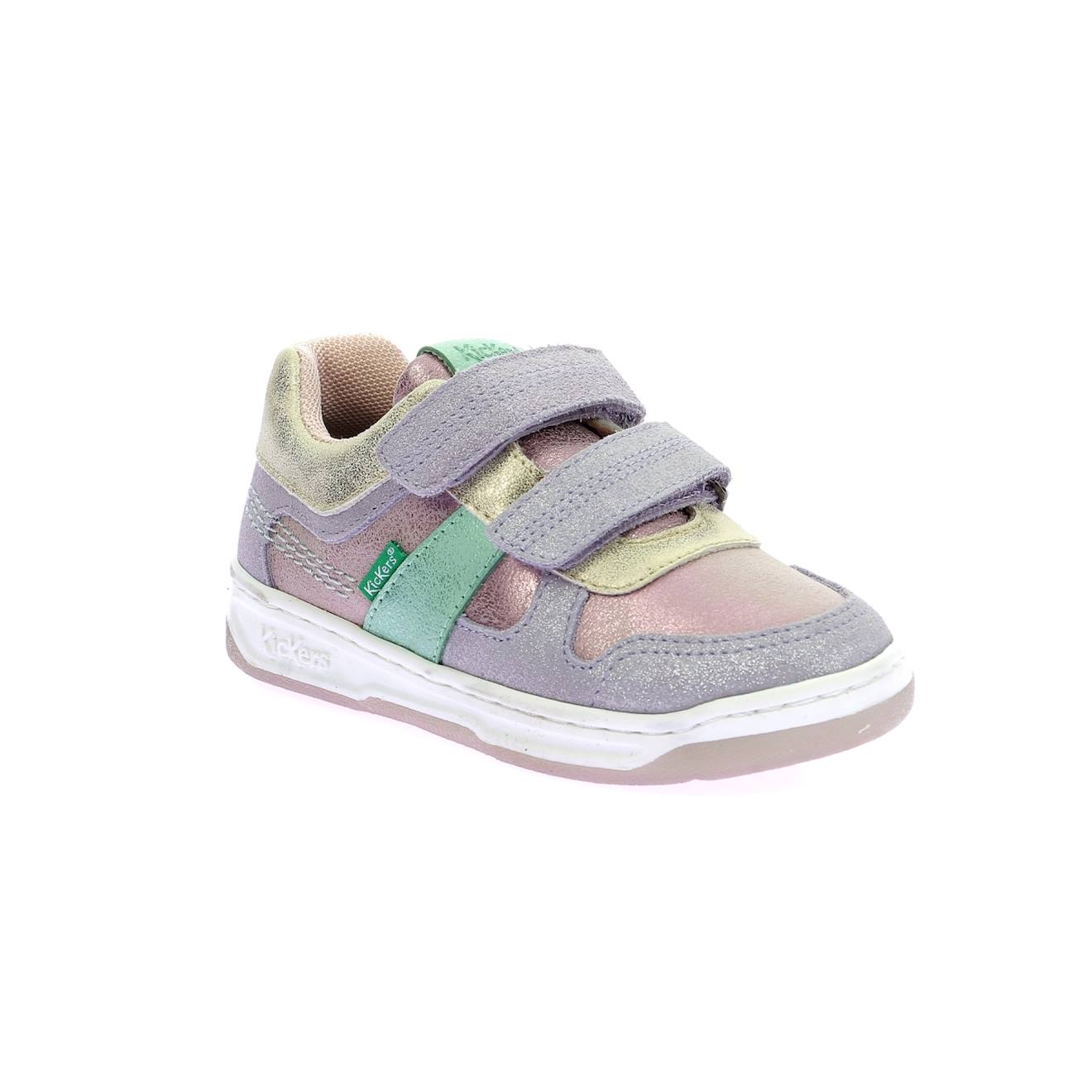 Kickers - Sneakers Basses Enfant Kalido Violet Rose