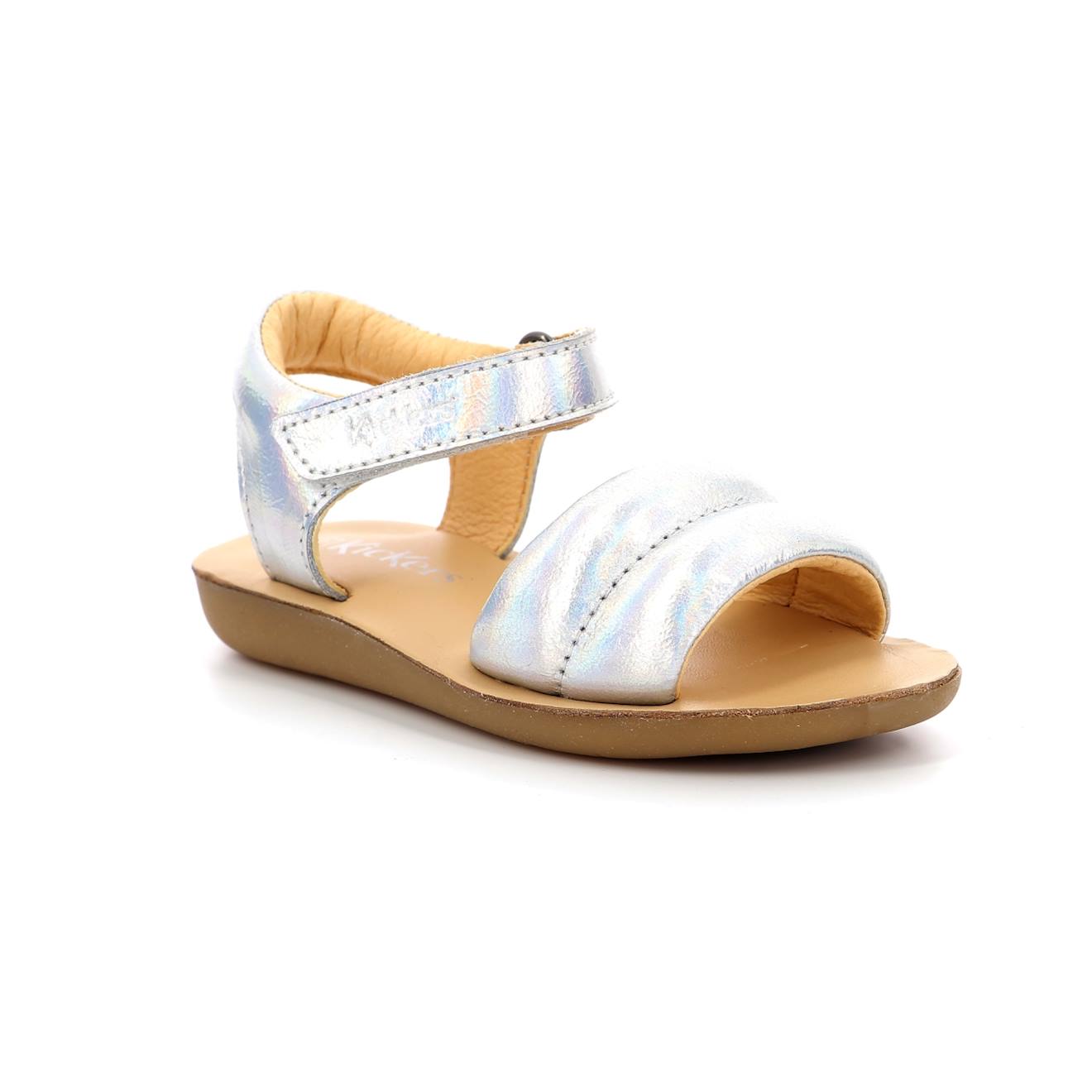 Kickers - Sandales Enfant Kickpuff Up Argent