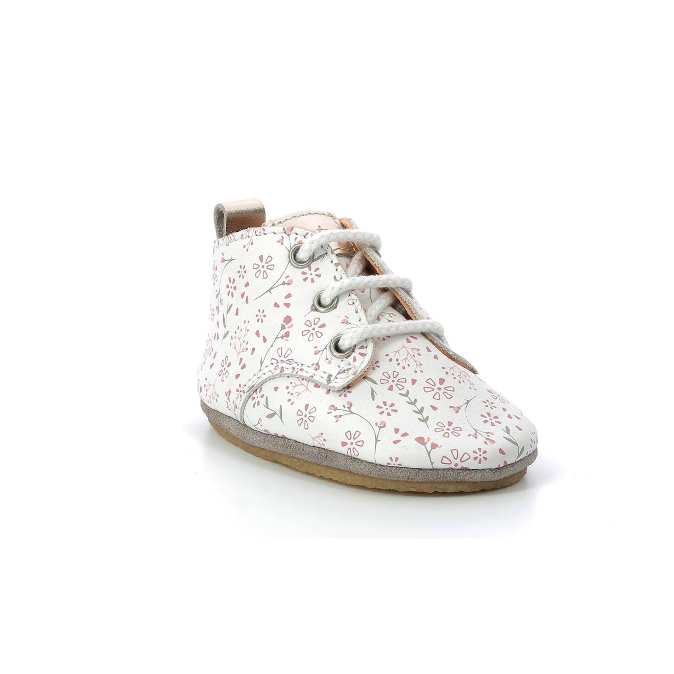 Chaussons Bébé Layas Blanc Floral