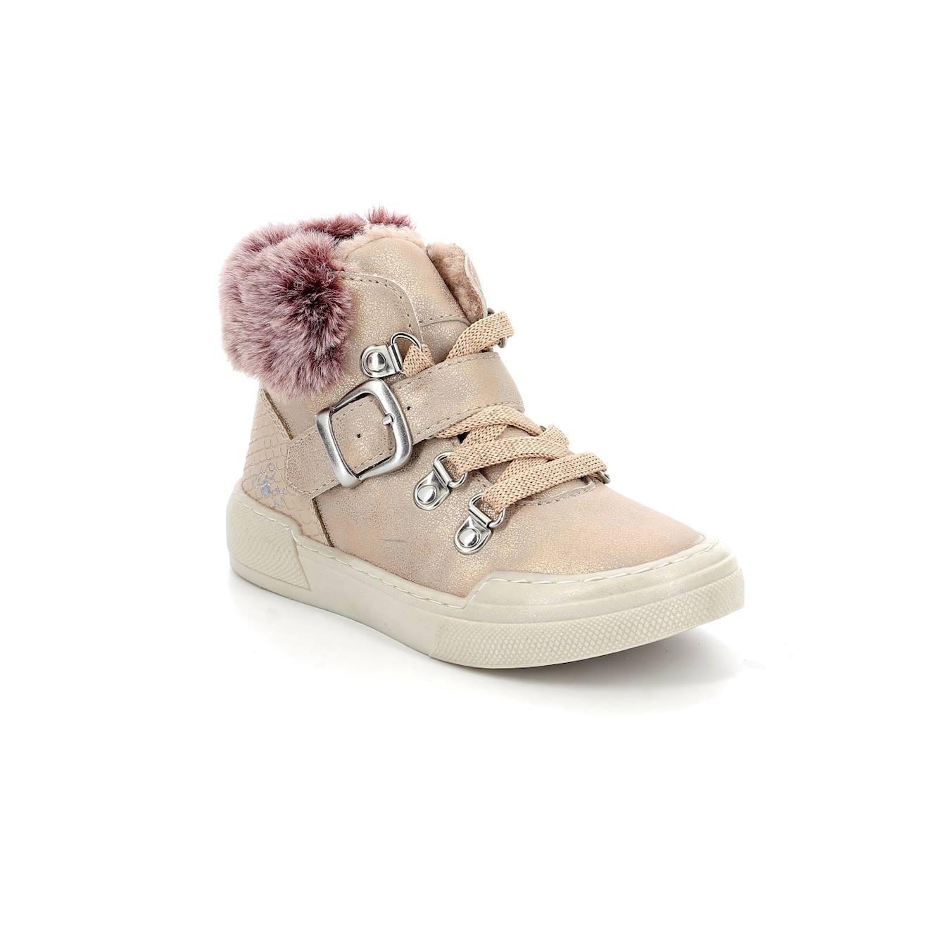 Boots Enfant Arisnow Rose Clair Metalise