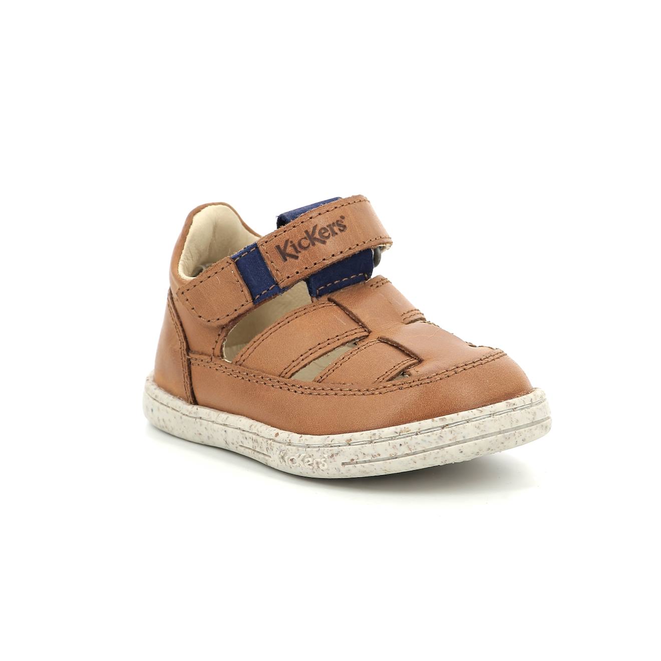Kickers - Sandales Tractus Camel Bleu