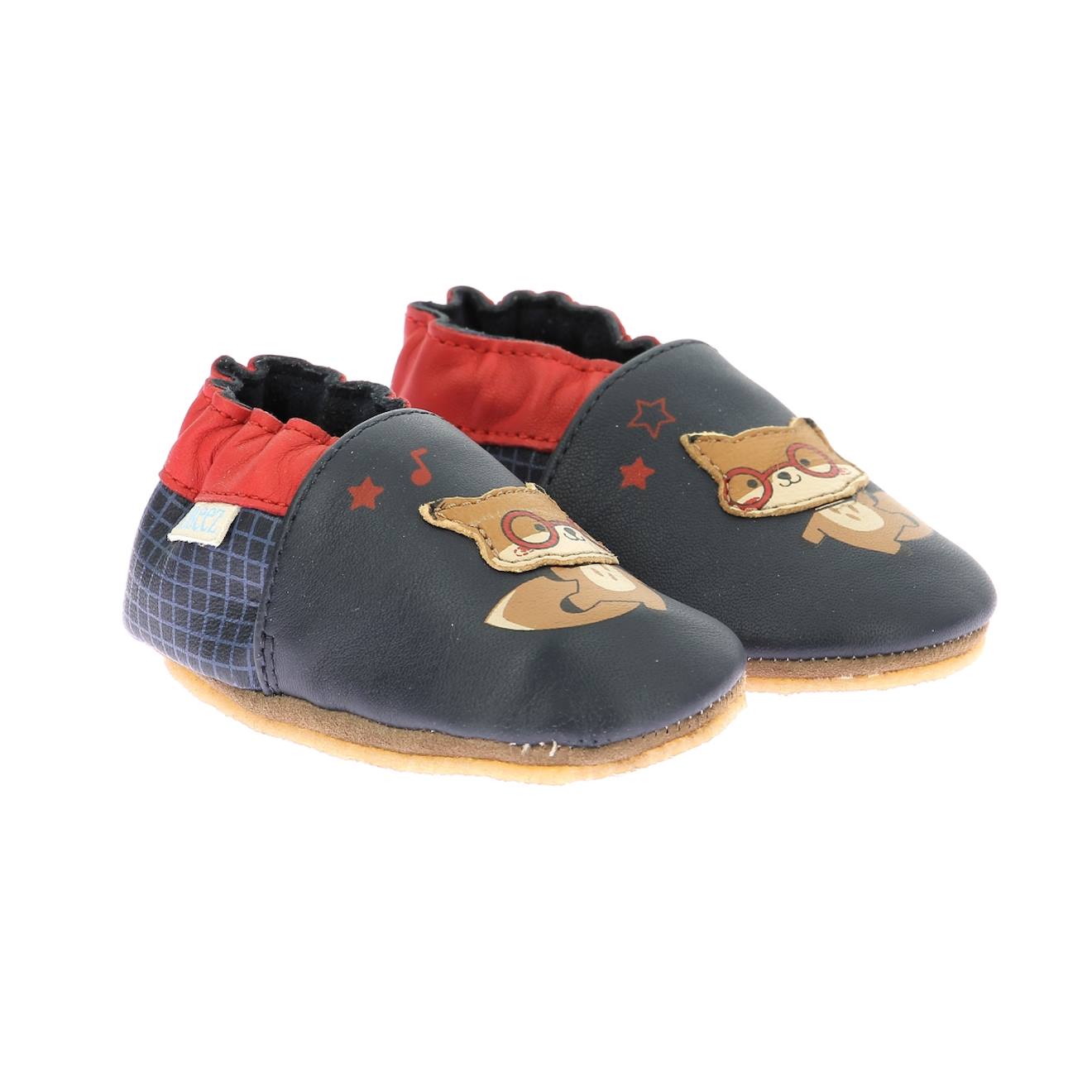 Chaussons Bébé Foxy Dance Semelle Crepe Marine