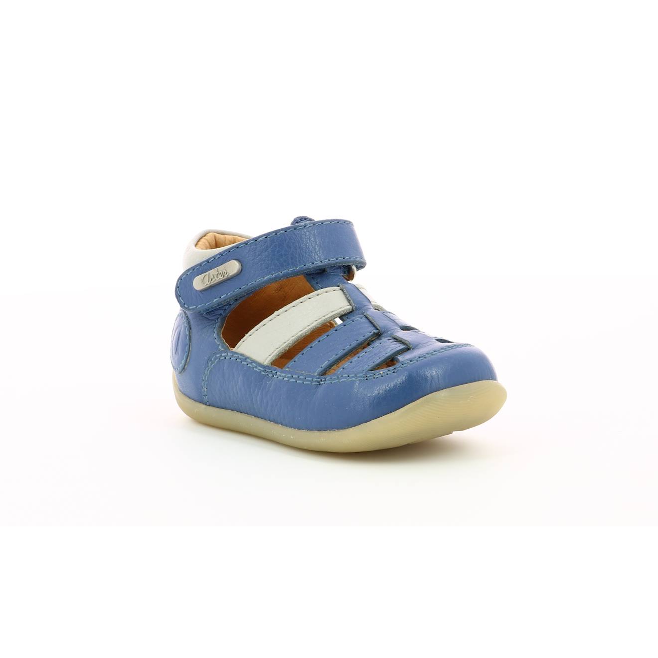 Sandales Bébé Denys Bleu Jean Gris