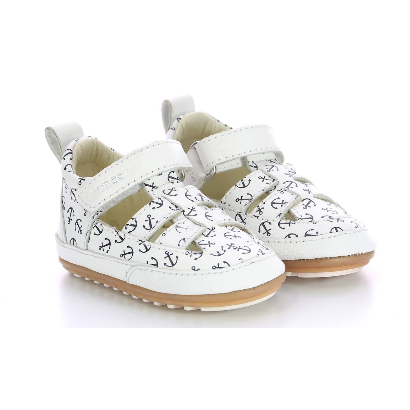 Salomés Bébé Miniz Blanc Ancre