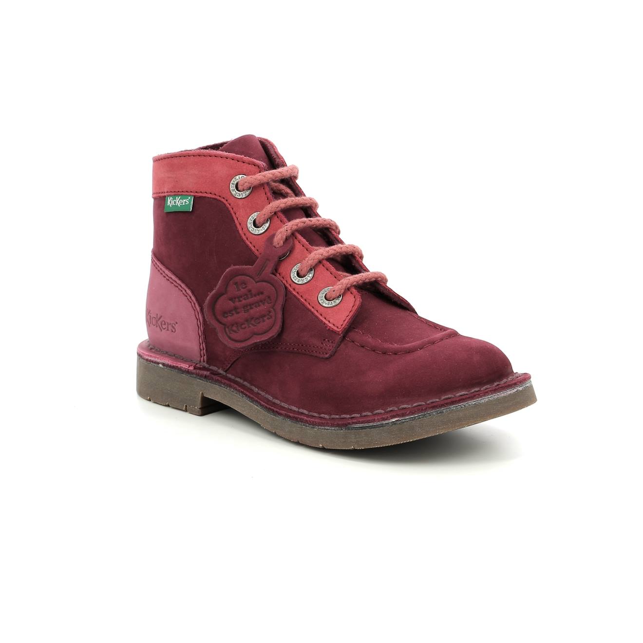 Bottillons Enfant Kick Col Rose Tricolore