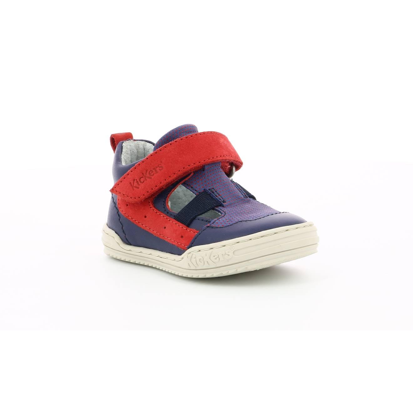 Kickers - Salomés Bébé Jason Marine Rouge