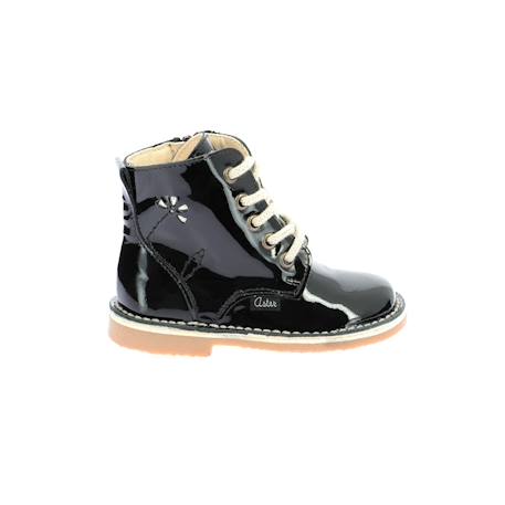 Bottillons enfant abotine Camel+Noir+Noir vernis 12 - vertbaudet enfant 