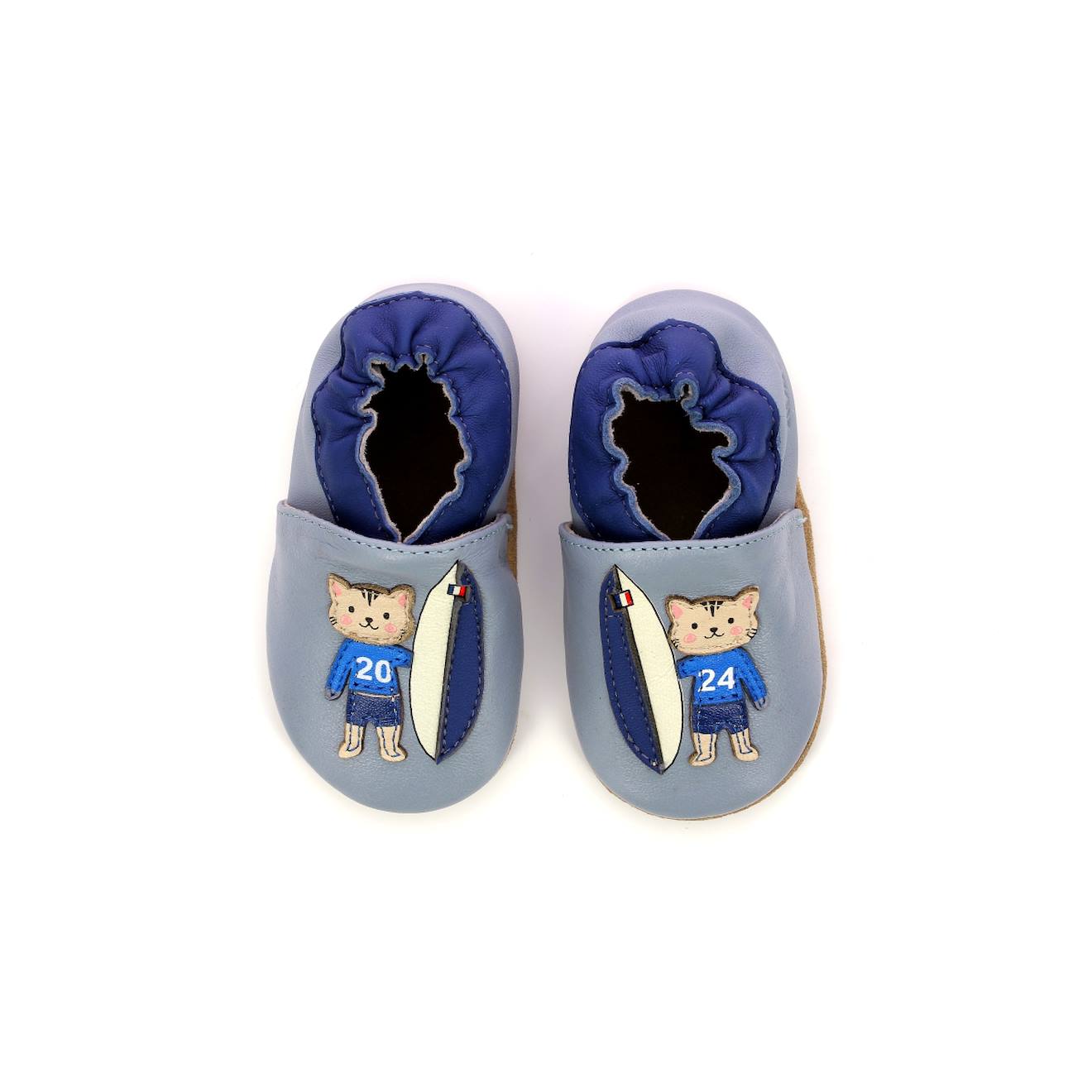 Chaussons Bébé Surfing Boy Bleu
