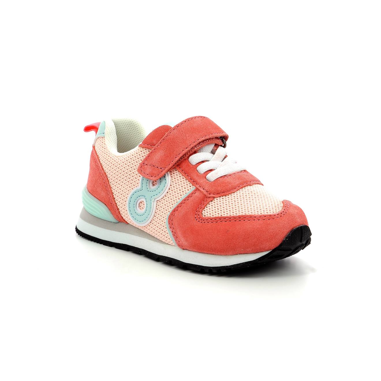 Sneakers Basses Enfant Snooklace Rose Corail