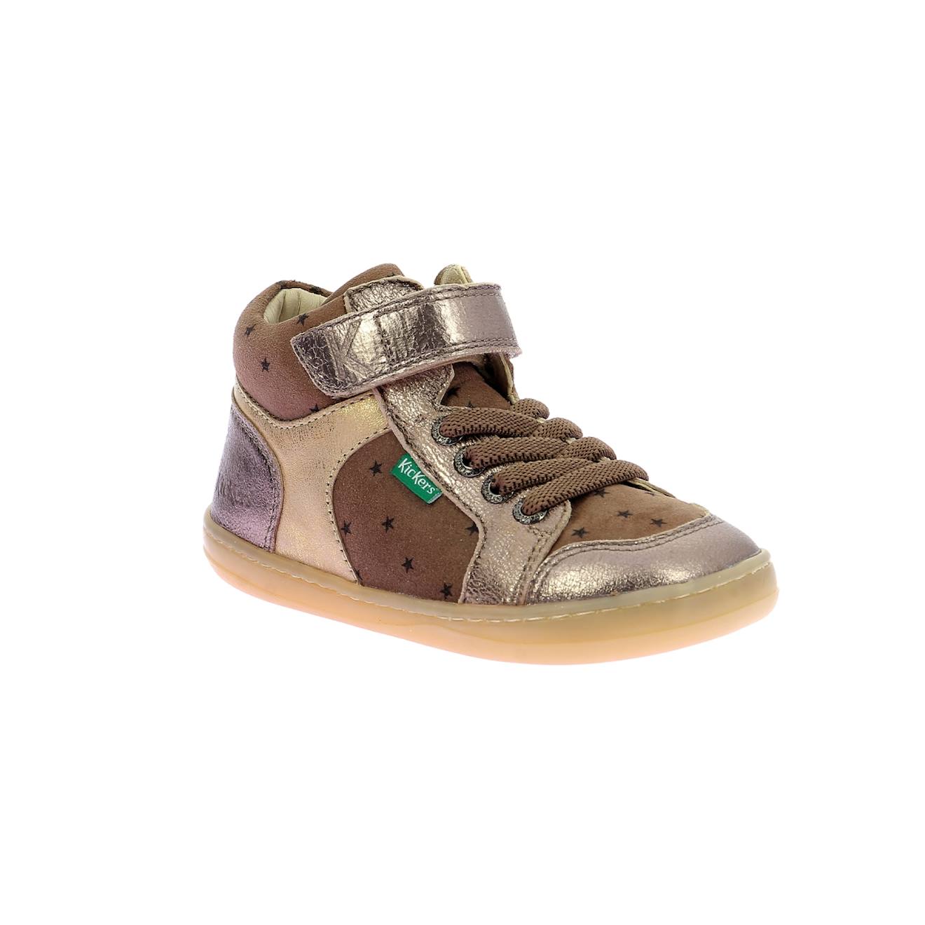 Sneakers Hautes Enfant Kickbaryl Beige Fonce