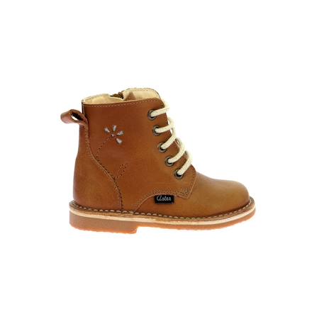 Bottillons enfant abotine Camel+Noir+Noir vernis 2 - vertbaudet enfant 