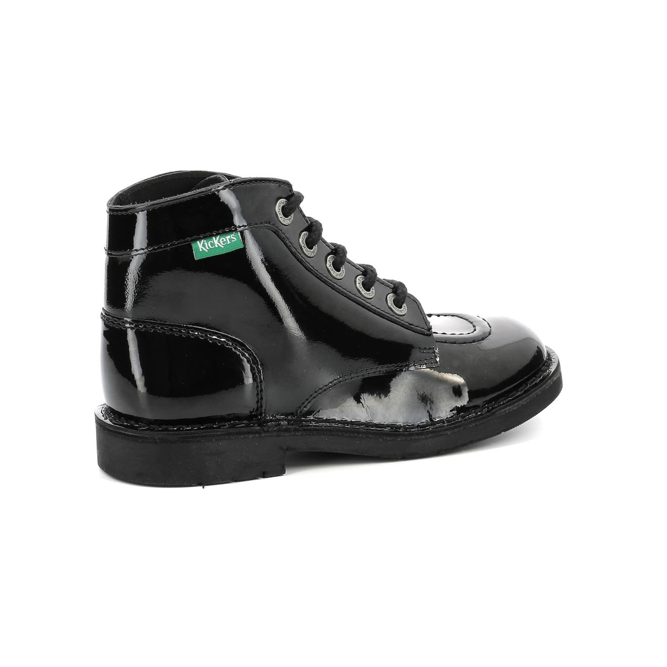 Kickers - Bottillons Enfant Kick Col Noir Vernis