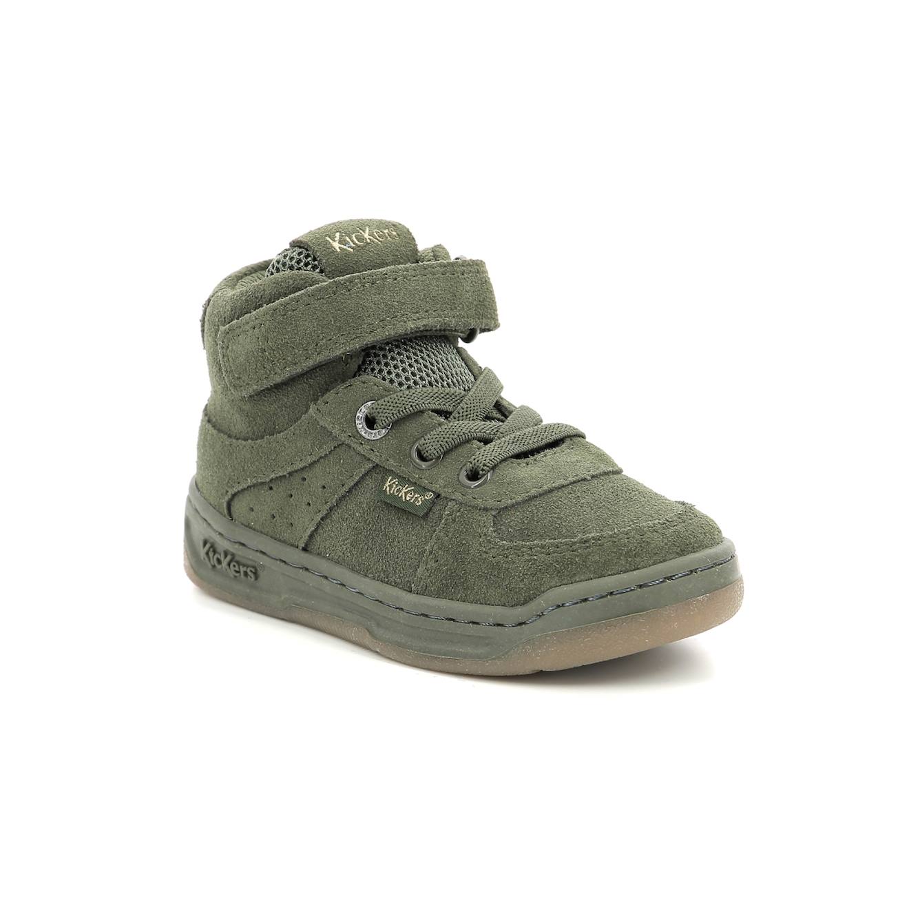 Kickers - Sneakers Hautes Enfant Kickalien Kaki