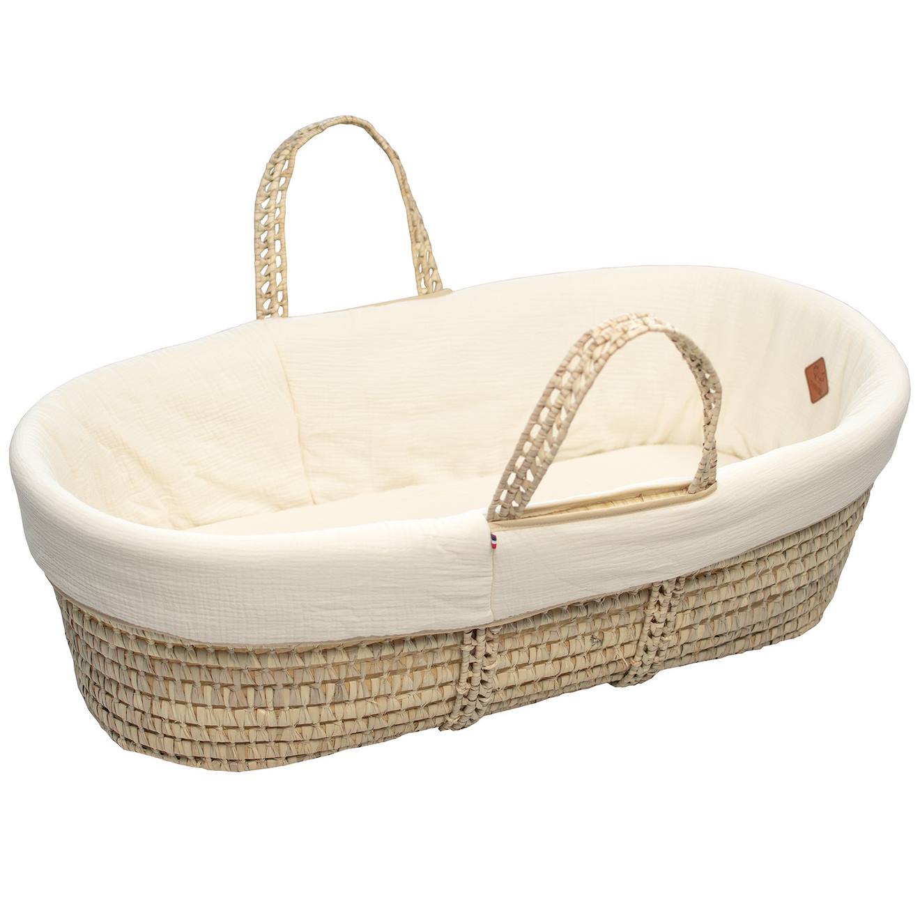 Couffin Bébé Avec Matelas Habillage Et Drap Housse Jeanne Écru