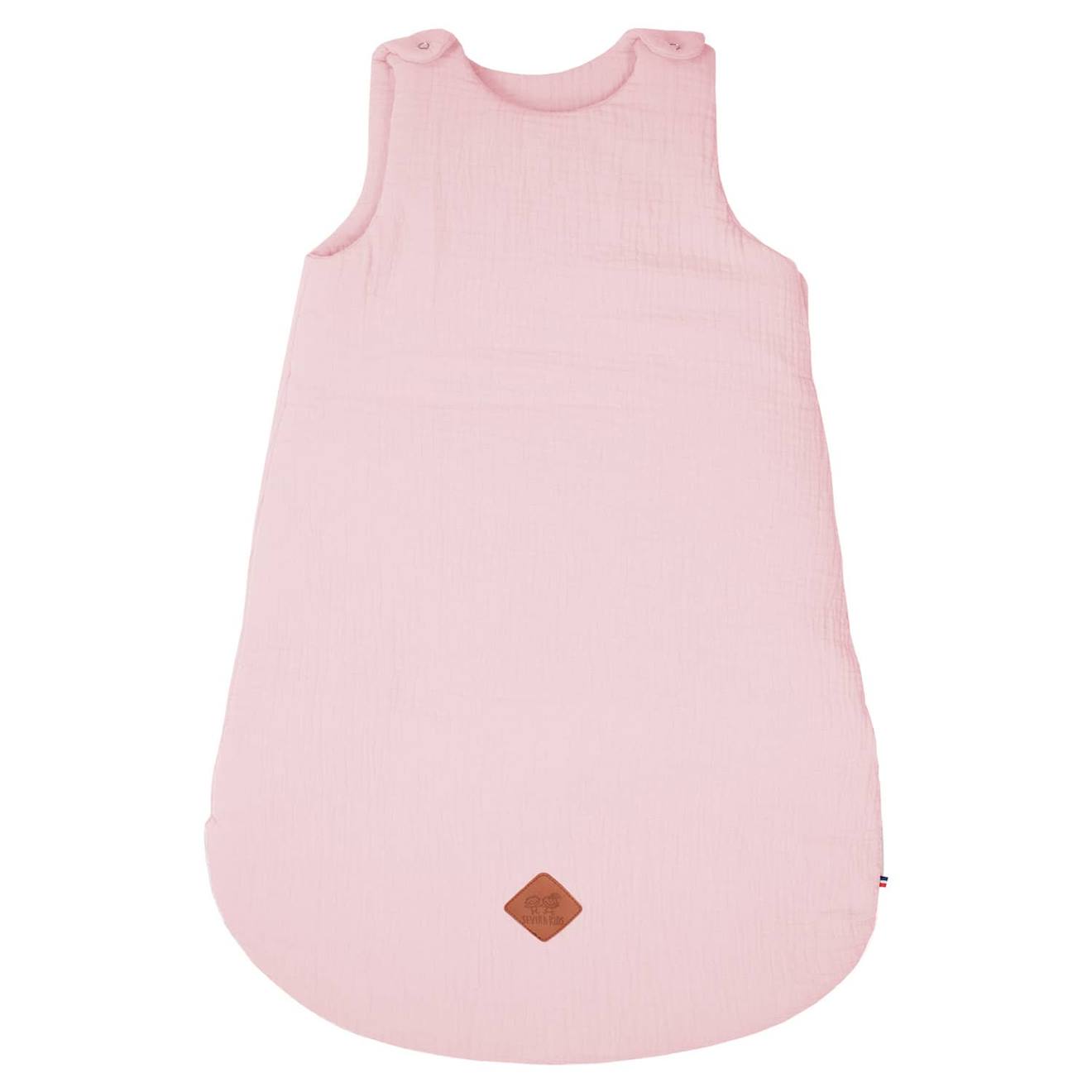 Gigoteuse Sans Manches En Gaze De Coton Jeanne Vieux Rose