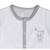 Pyjama bébé en velours à manches longues - celeste Blanc/gris foncé 2 - vertbaudet enfant 