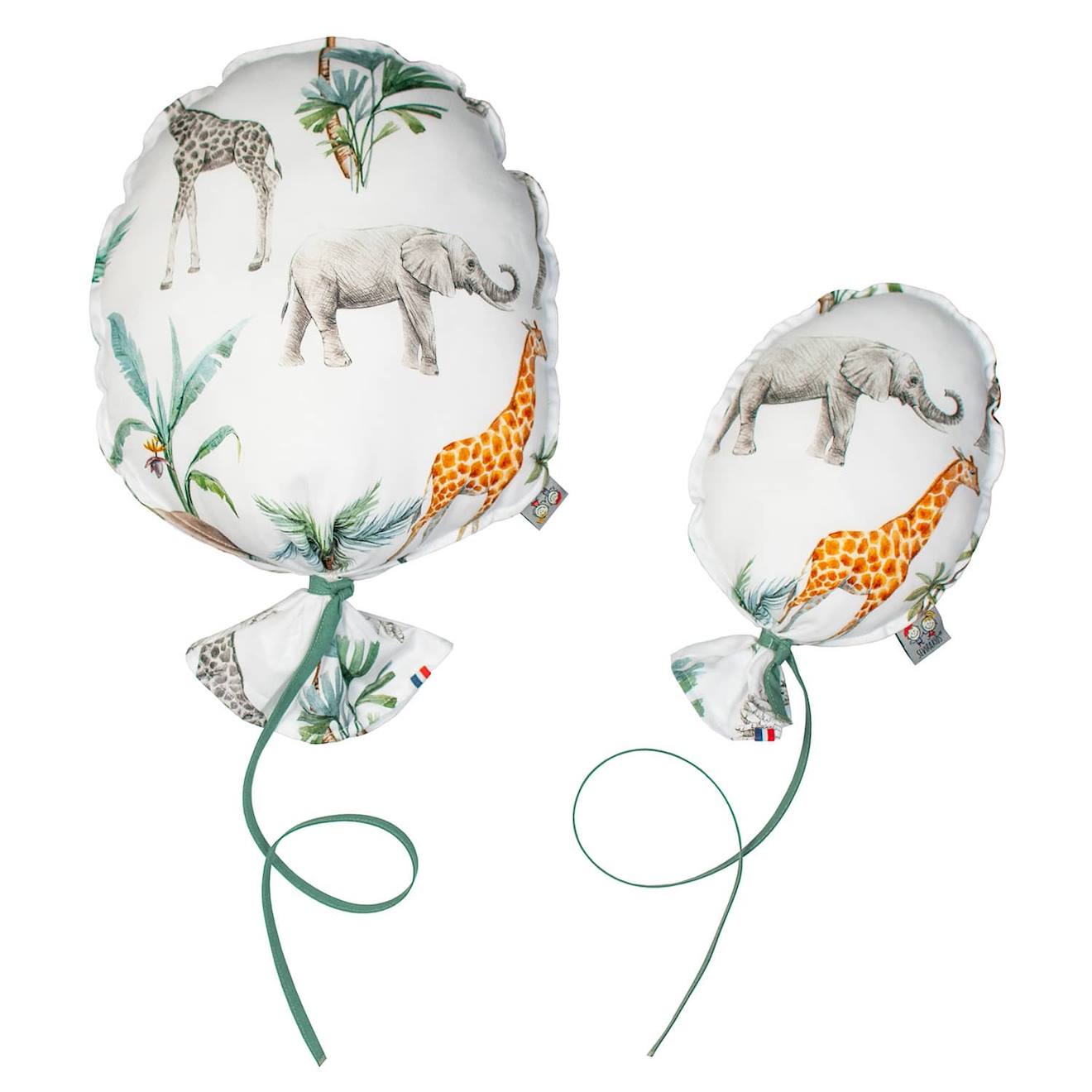 Ballon Mural Décoratif - Taille S 28cm Blanc Imprimé Safari