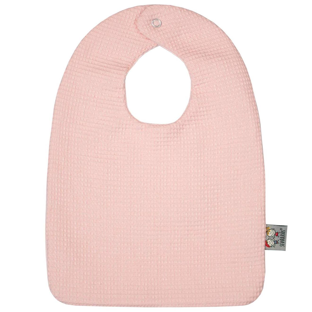 Bavoir Bébé En Coton Nid D'abeille Rose