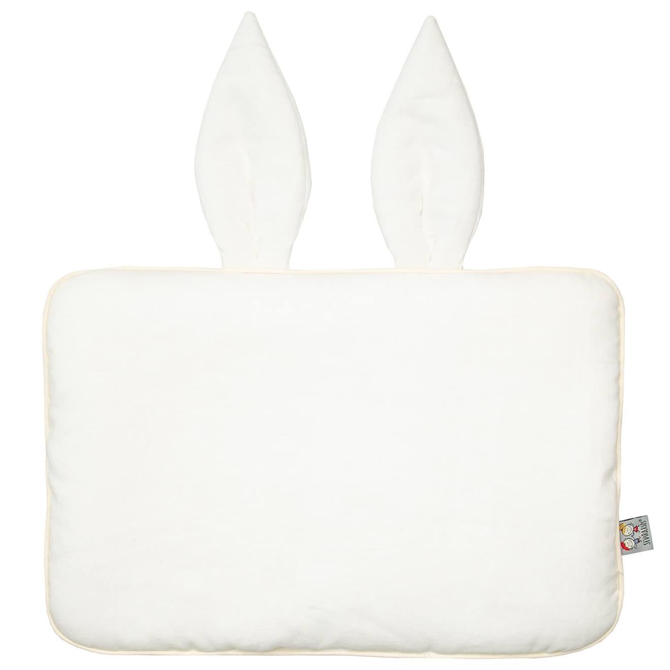Oreiller Extra Plat Lapin En Lin Écru