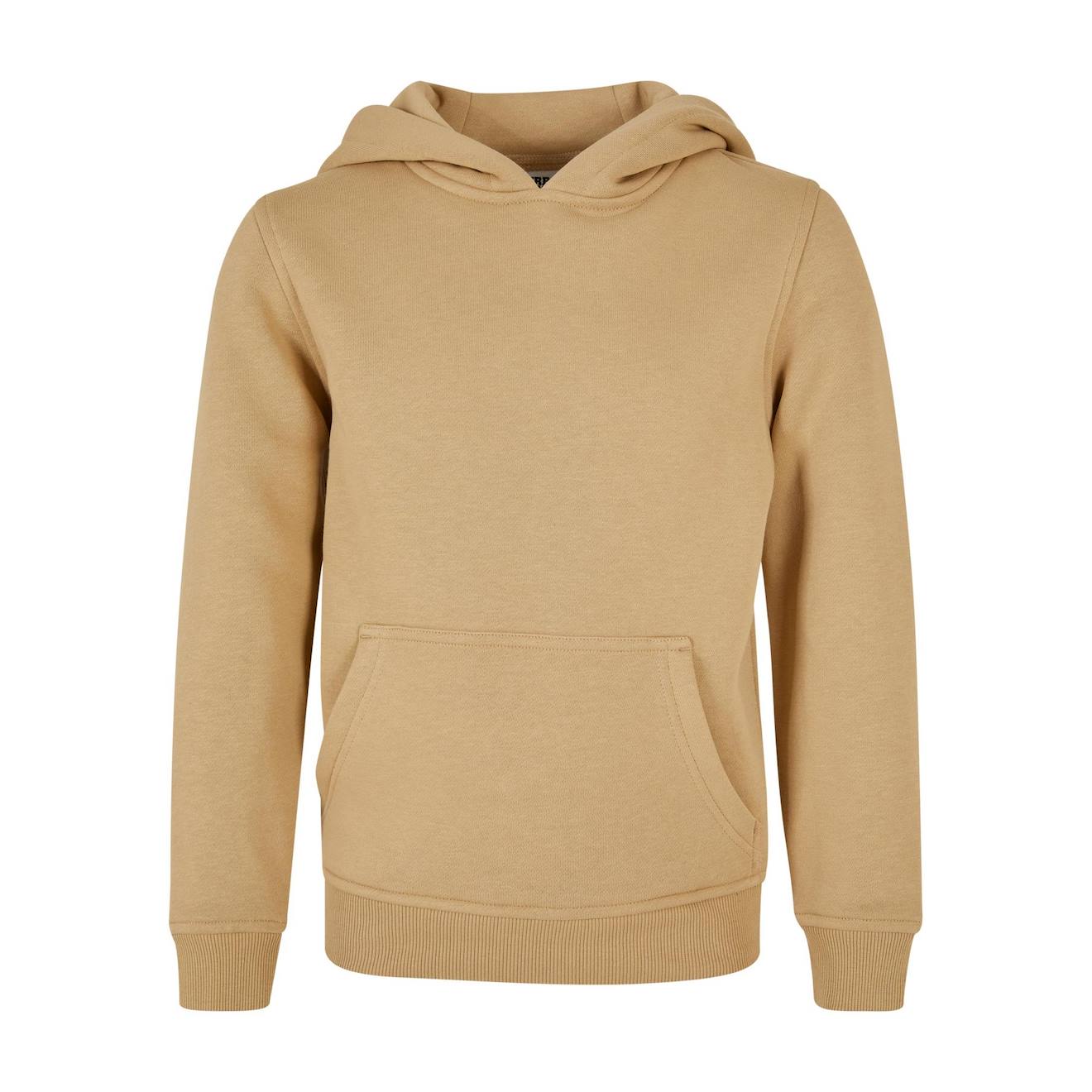 Sweat À Capuche Coton Basic Beige