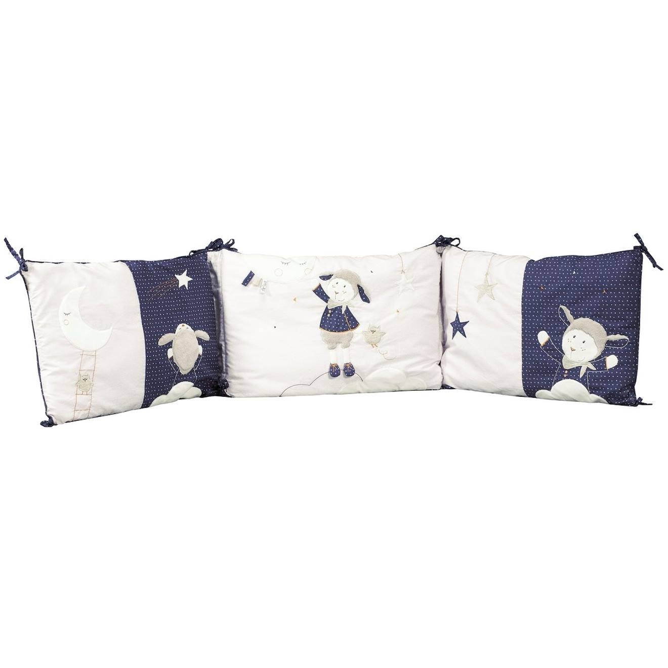 Tour De Lit Bébé Déhoussable En Coton Blanc