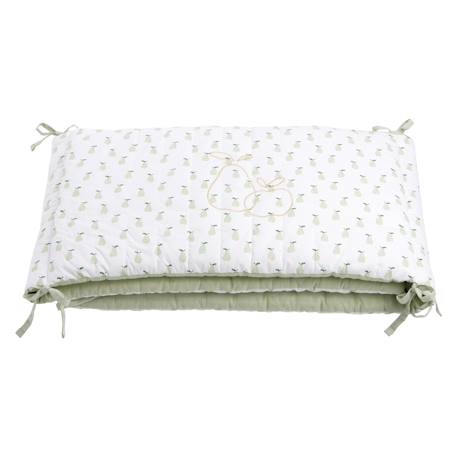 Sauthon - Tour De Lit En Coton - Botanica Vert Tilleul
