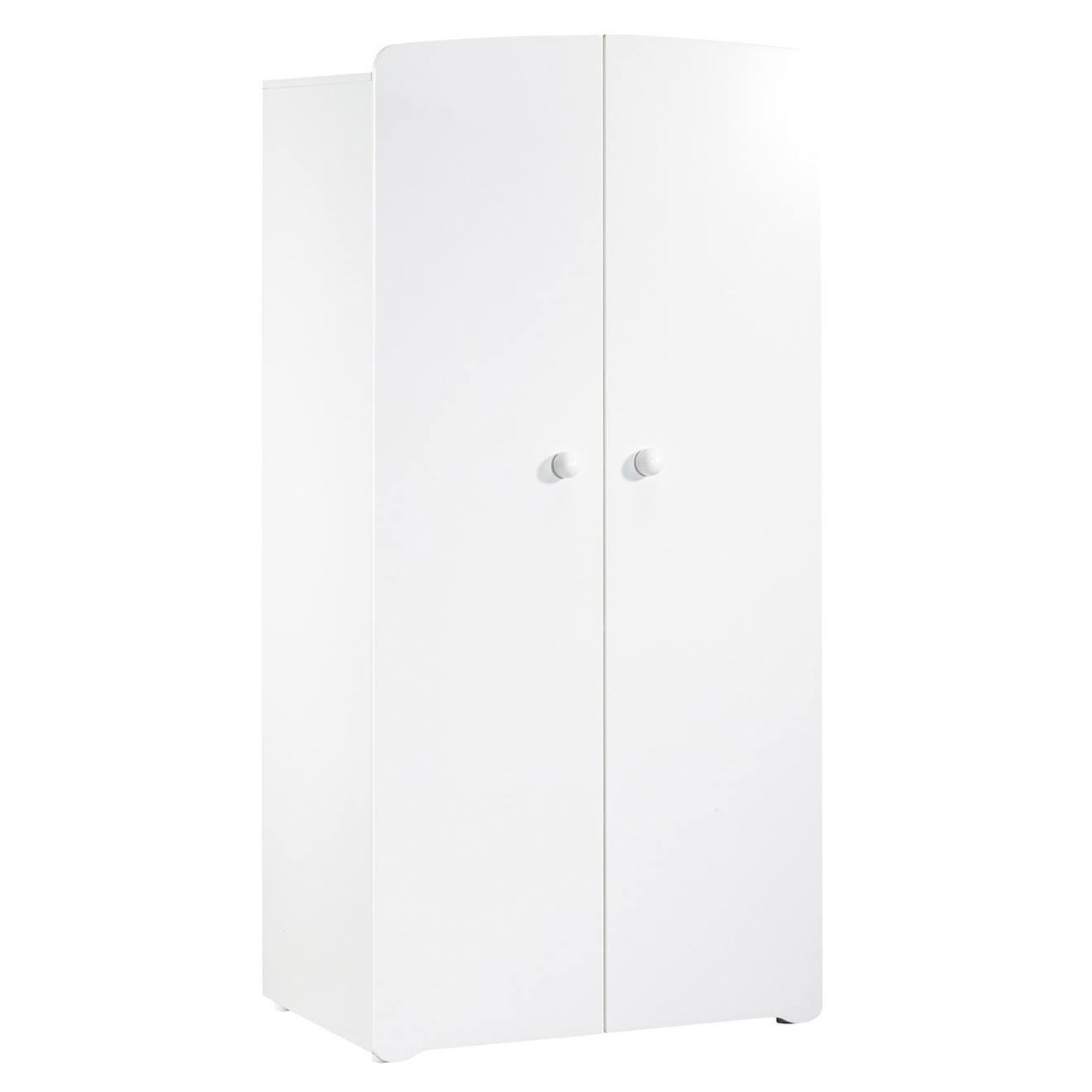 Armoire Bébé 2 Portes - Basic Blanc