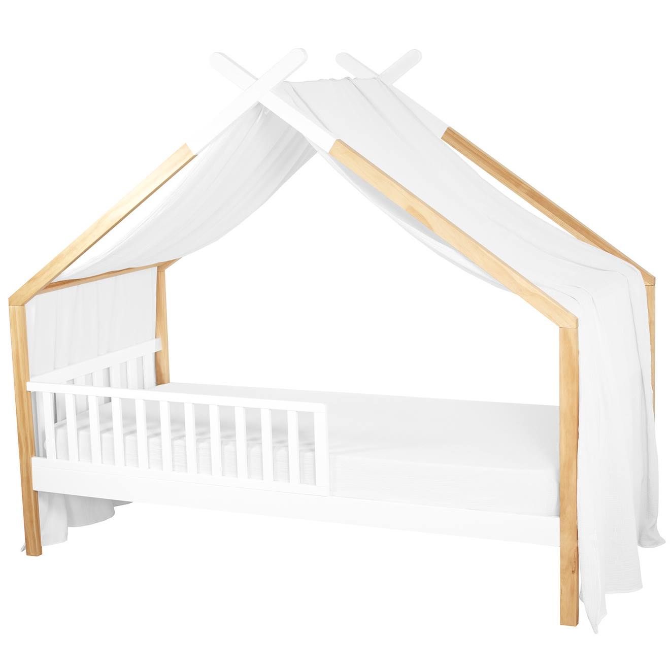 Ciel De Lit Cabane Toile En Gaze De Coton Jeanne Blanc