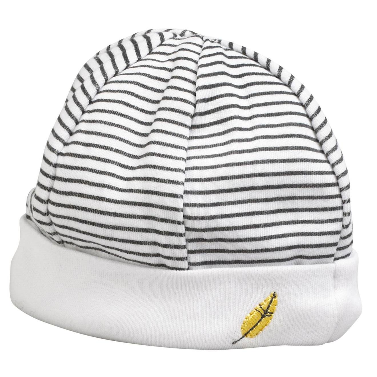 Bonnet De Naissance En Coton Blanc