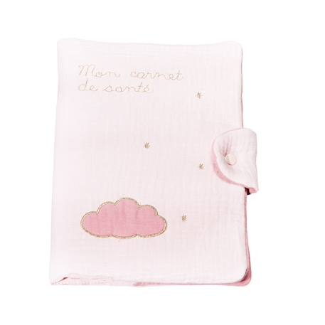 Sauthon - Protège Carnet De Santé En Coton - Lily Rose