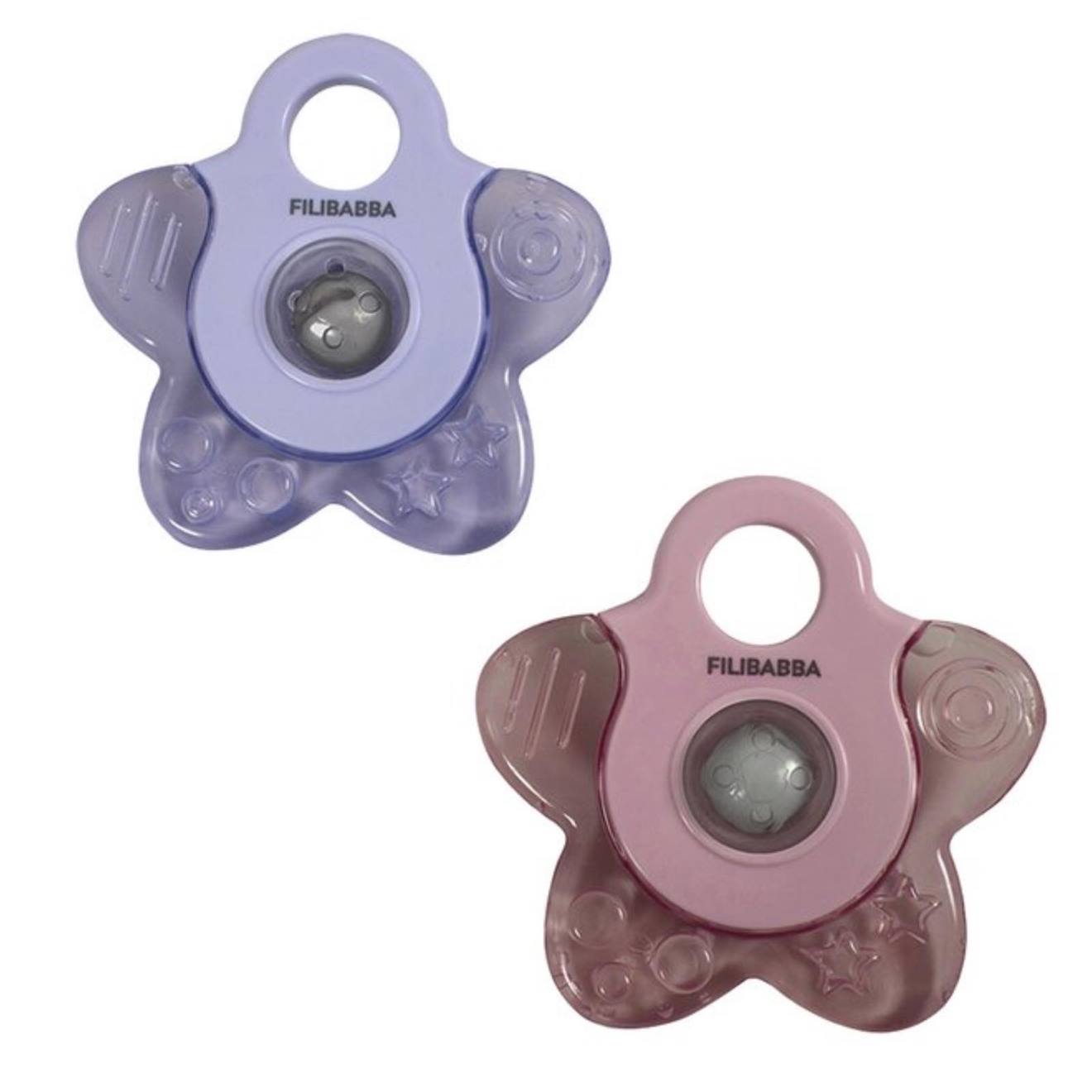 Lot De 2 Anneaux De Dentition Réfrigérants Étoiles Rose