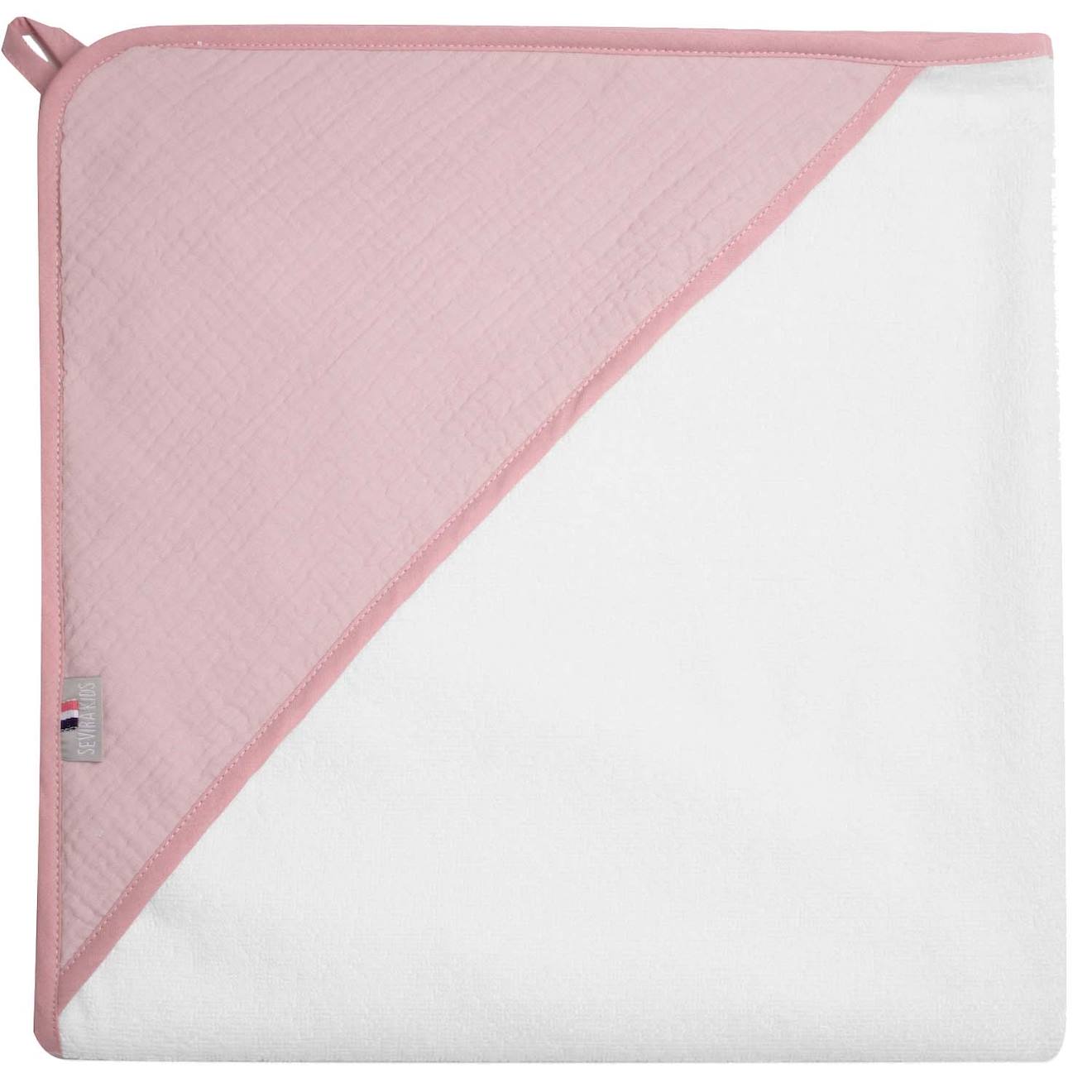 Cape De Bain En Gaze De Coton Jeanne Vieux Rose