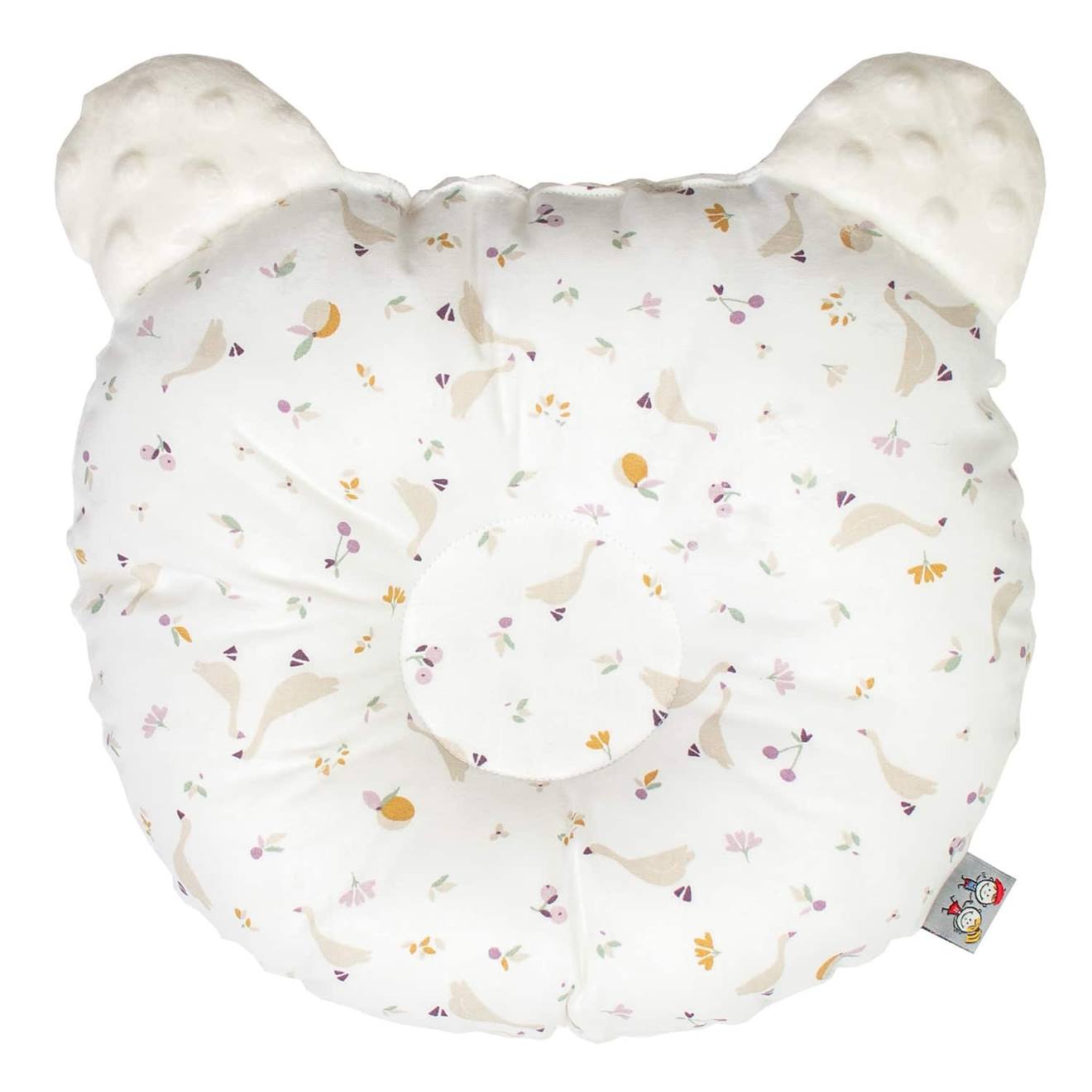 Coussin Anti Tête Plate Réversible En Minky Beige, Sidonia