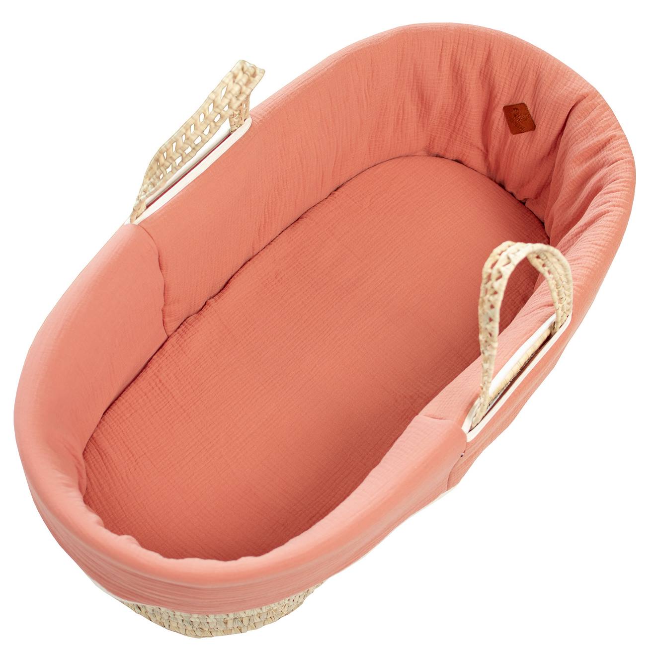 Habillage De Couffin En Gaze De Coton Jeanne Terracotta