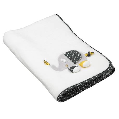 Sauthon - Couverture Bébé En Velours - Babyfan Blanc