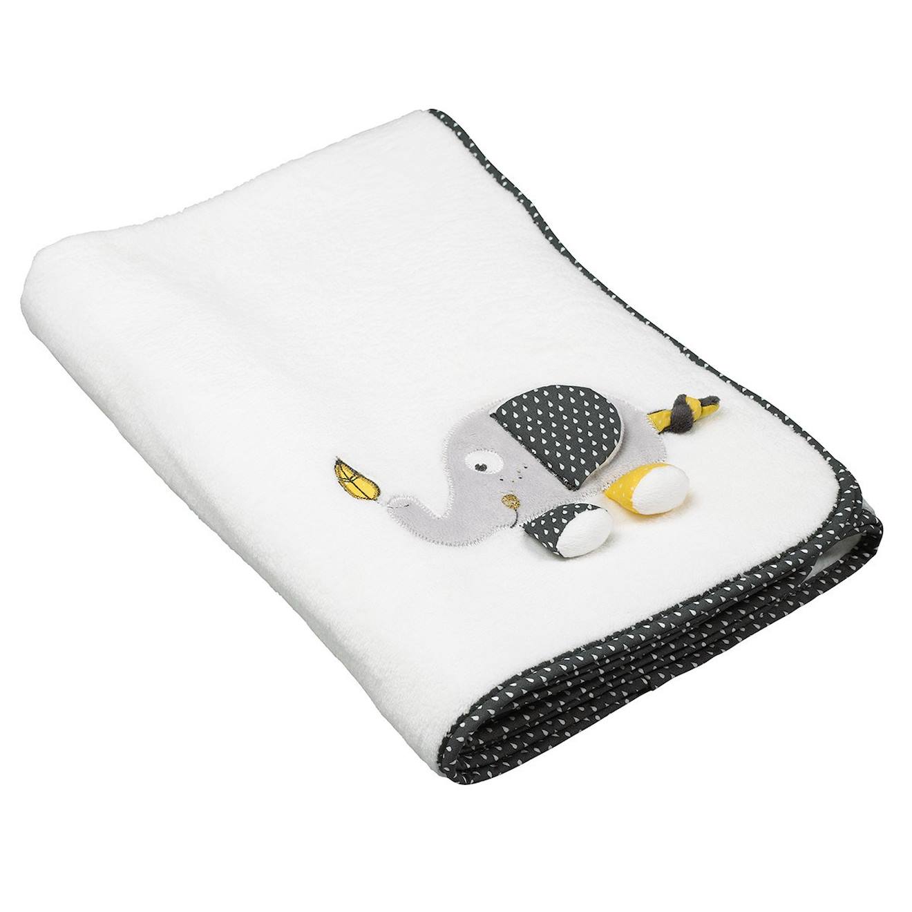 Couverture Bébé En Velours Blanc