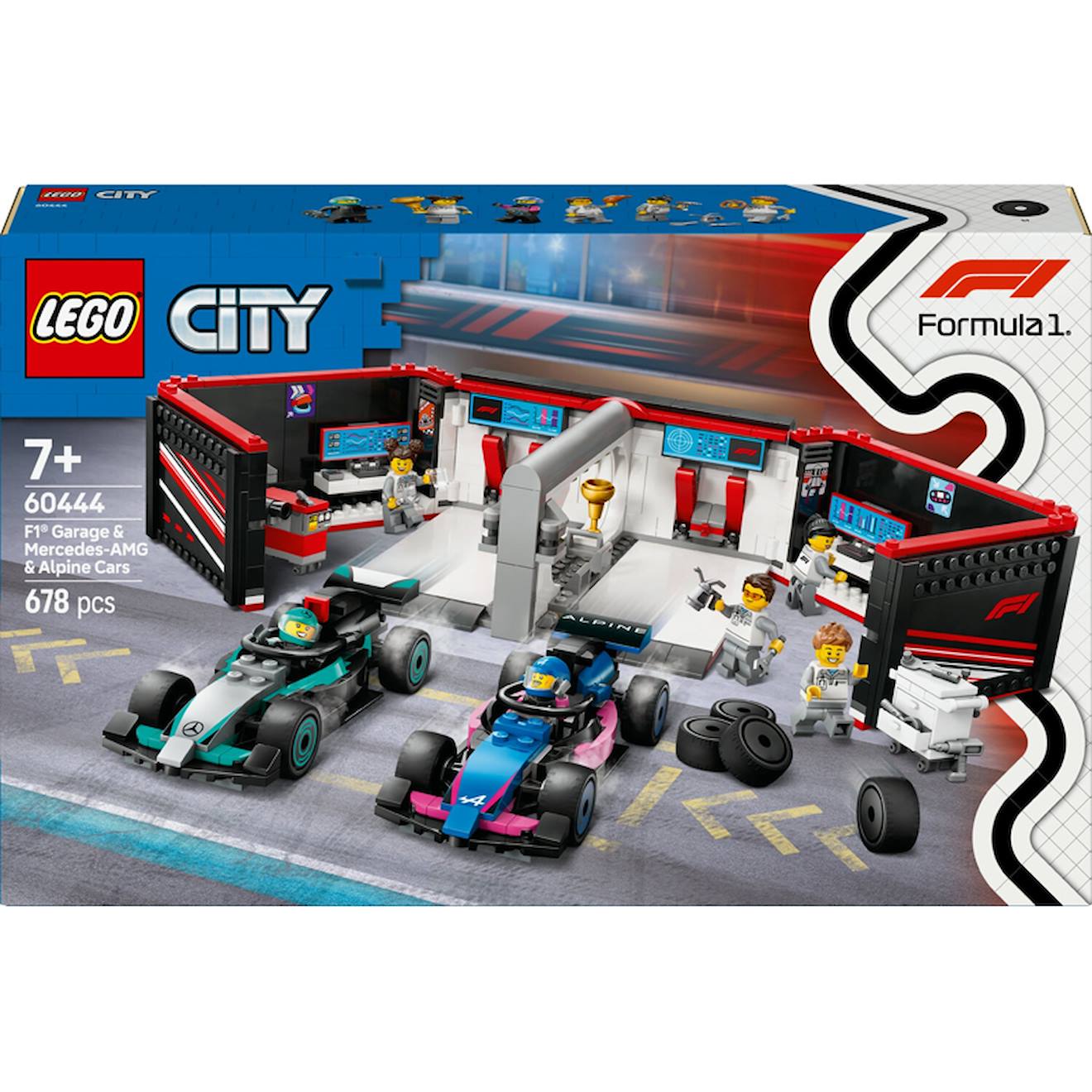 Garages F1 Mercedes Alpine Formula One - 60444 Multicolore