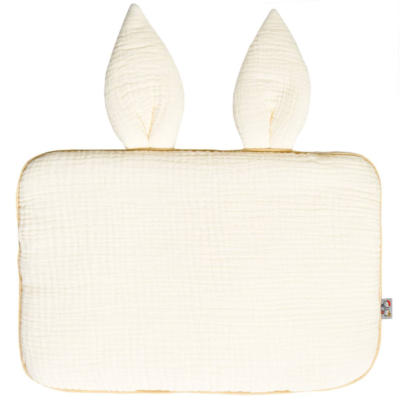 Oreiller Plat Lapin En Gaze De Coton Jeanne Écru