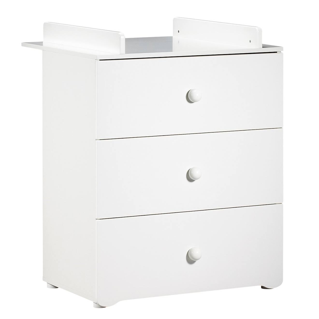 Commode À Langer 3 Tiroirs - Basic Blanc