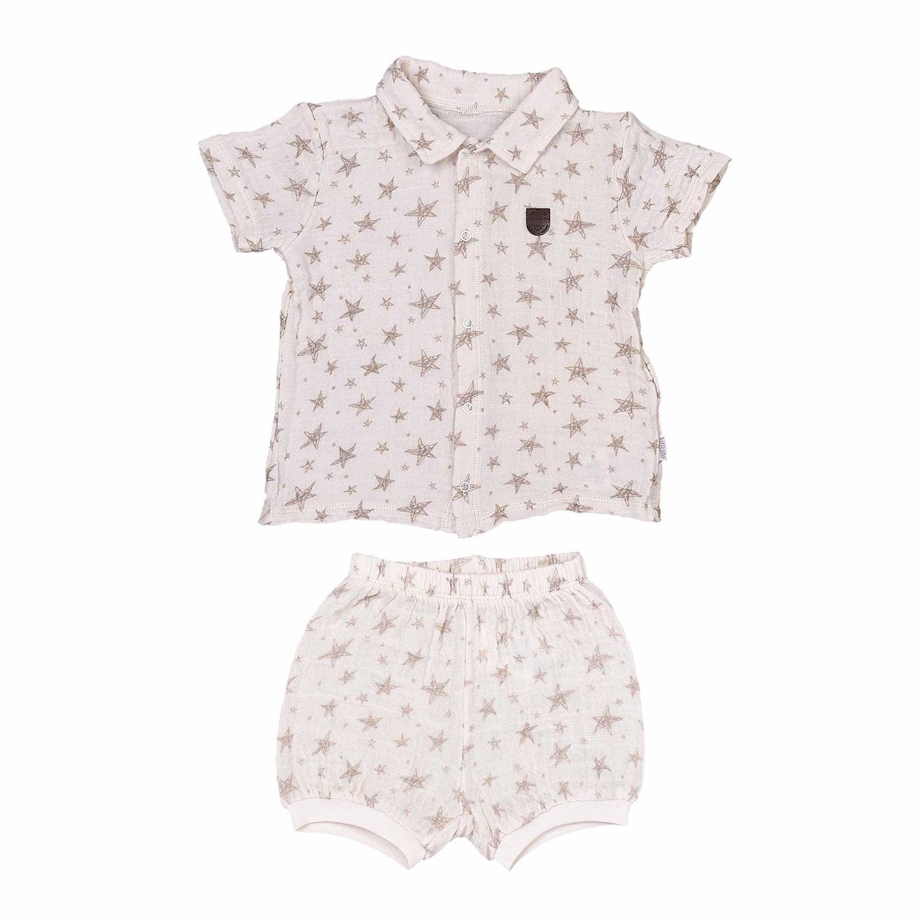 Ensemble T-shirt Et Short Bébé En Coton Biologique Sacha Multicolore